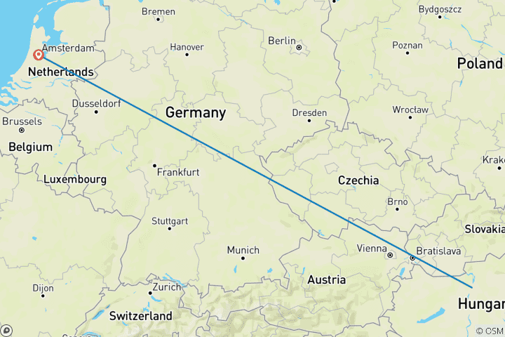 Carte du circuit Marchés de Noël d'Europe 2026|2027