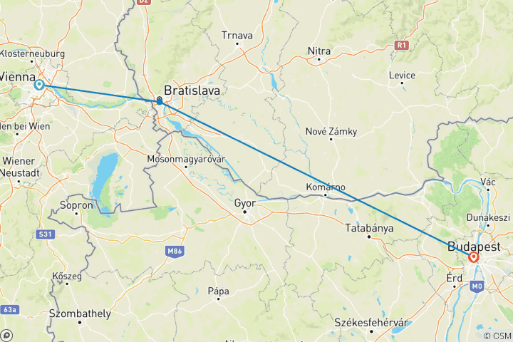 Carte du circuit Noël sur le Danube et Budapest 2024|2025|2026 - 7 jours