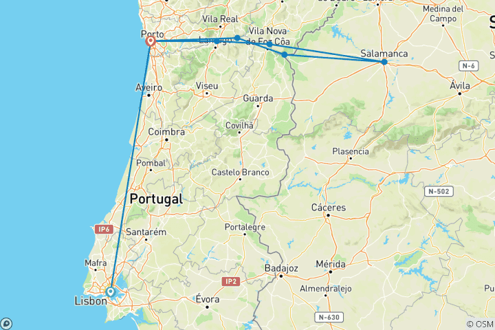 Map of Lisbon & Secrets of the Douro