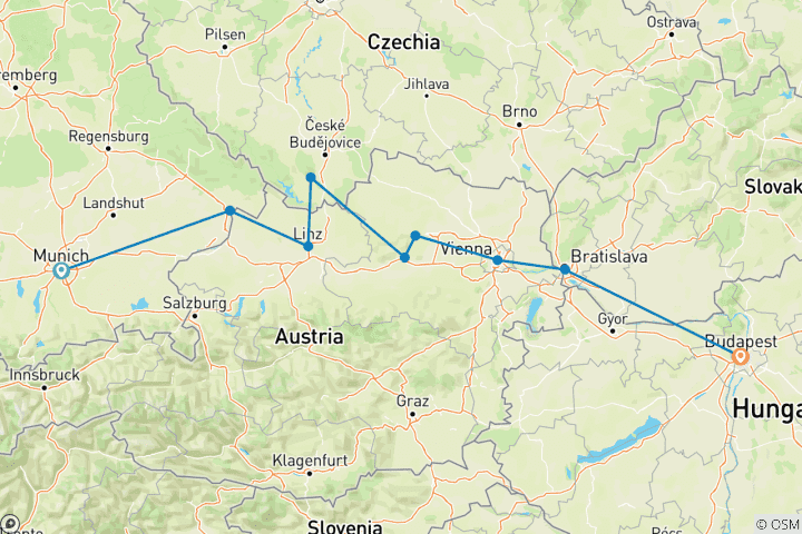 Map of Danube Explorer 2025|2026