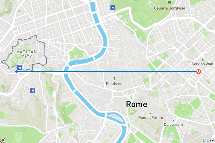Kaart van La Dolce Vita | Privé Rome&Vaticaan ervaring