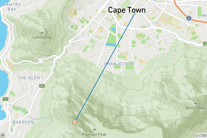 Map of Cape Town Explorer (4 Days)