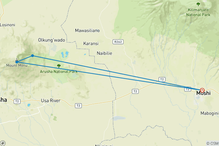 Map of Climb Mount Meru - 3 Days