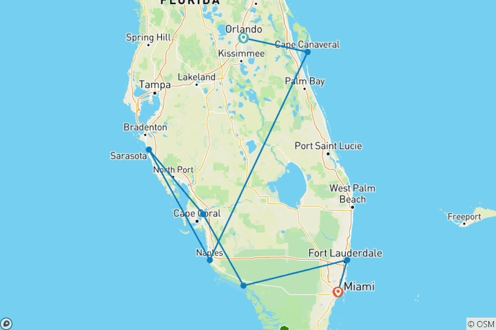 Map of Florida - Family Fun in the Sun