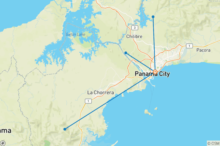 Map of Enchanting Panama