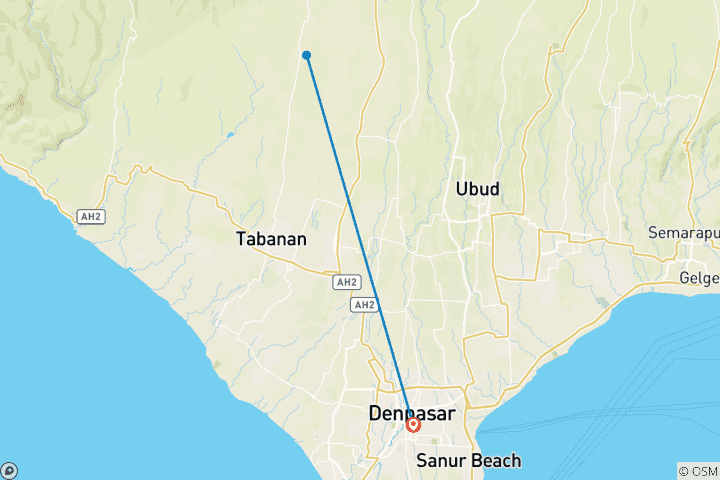 Map of Bali with a difference (private tour)