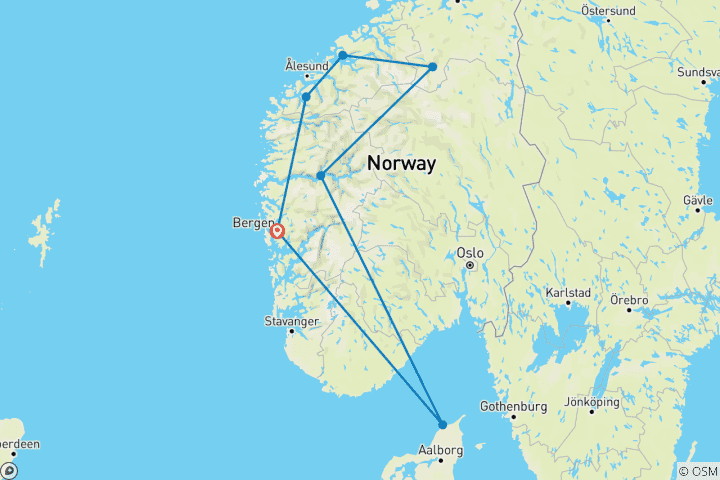 Karte von Imposantes Fjordland