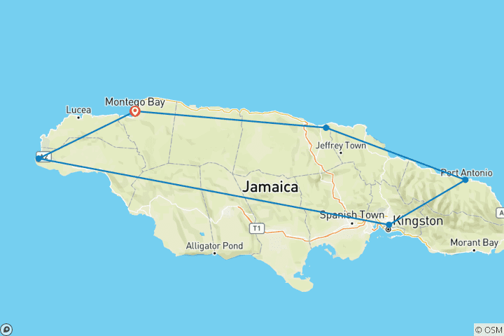 Map of Reggae, Rum, and More