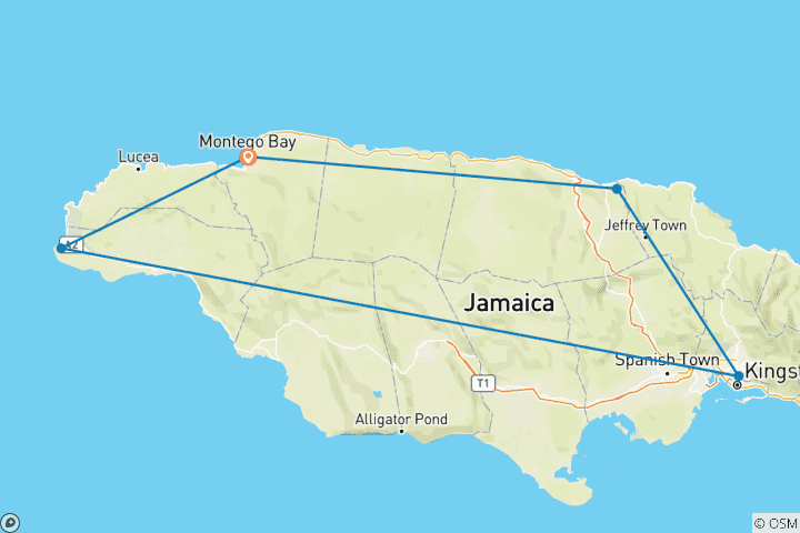 Map of Jamaica Feeling