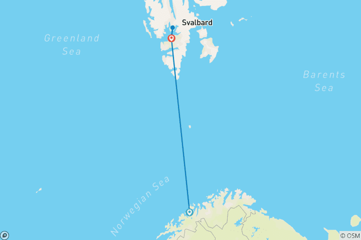 Map of The natural wonder of Spitsbergen