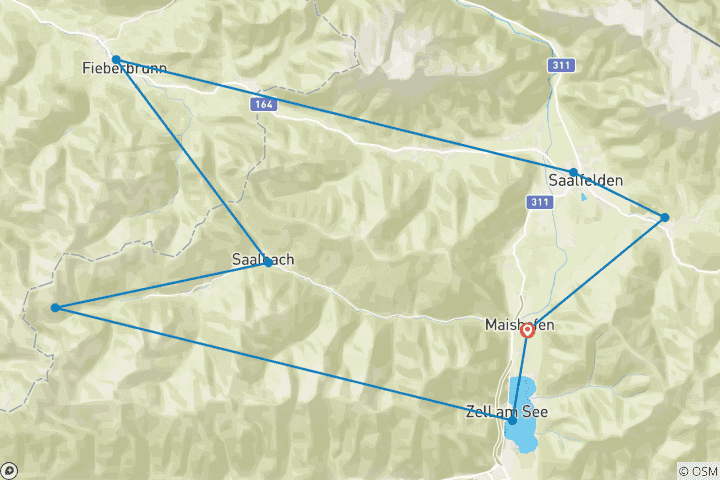 Karte von Salzburger Gipfel & Kitzbuheler Alpen