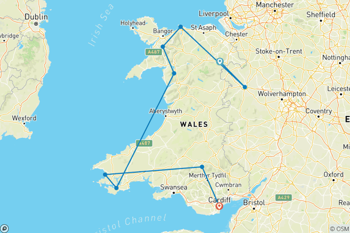 Karte von Geheimtipp Wales