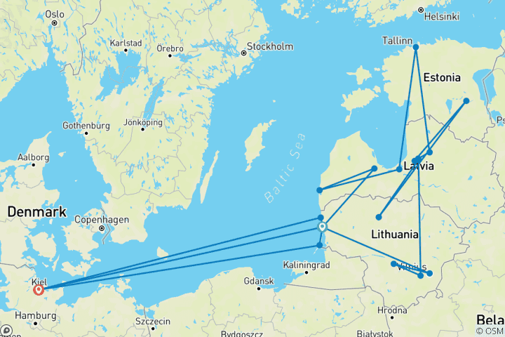 Karte von Baltisches Kaleidoskop (ab Klaipeda)