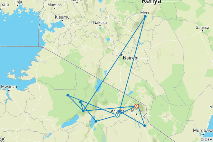 Map of Tanzania for connoisseurs