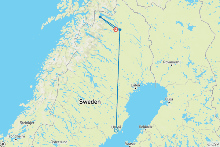 Map of Up to the highest mountain in Sweden