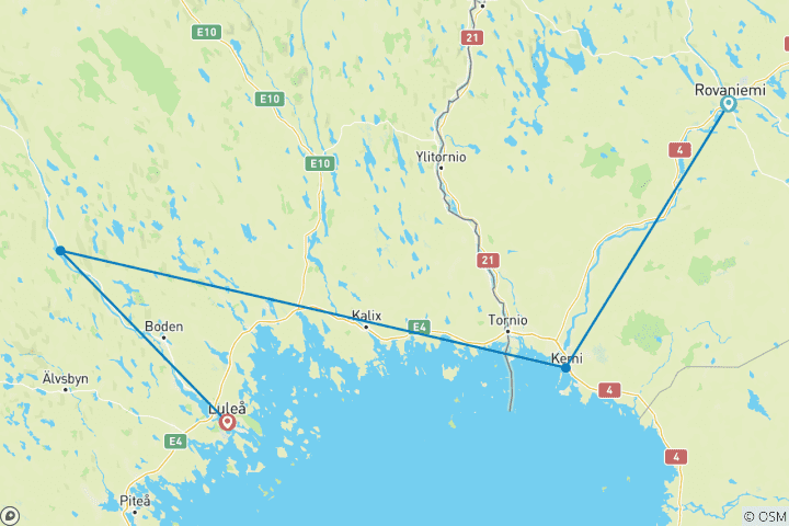 Kaart van Lapland - van dichtbij en ijskoud