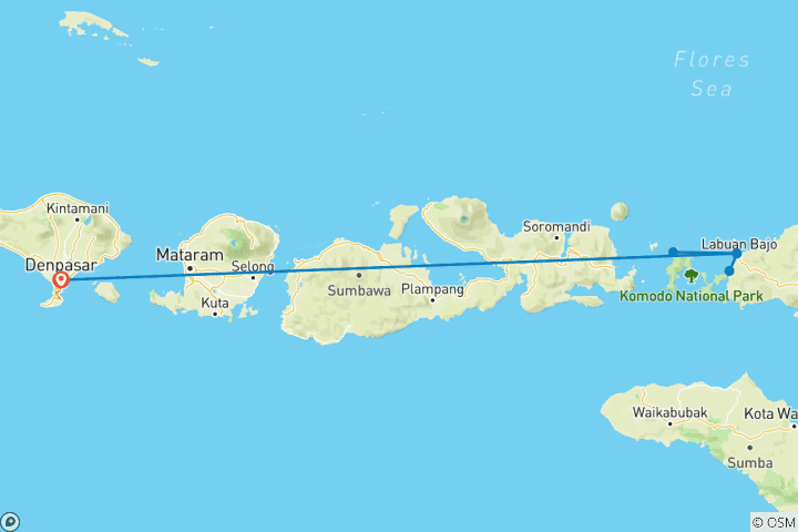 Map of Get to know Komodo & Flores (private tour)