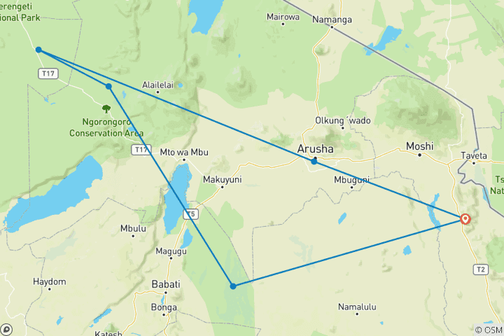 Kaart van Tanzania voor alle zintuigen