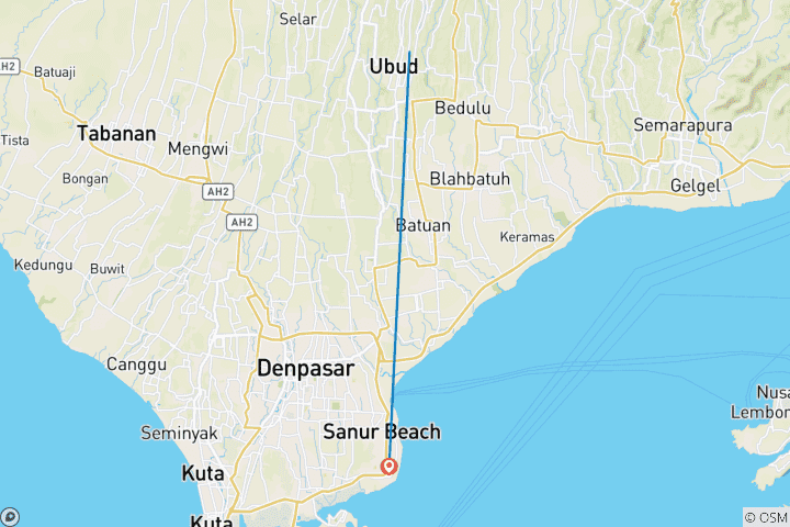 Carte du circuit Explorateur indépendant de Bali