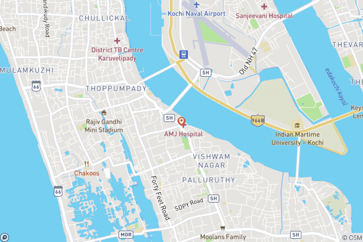 Mapa de Kerala - Rápido Kochi