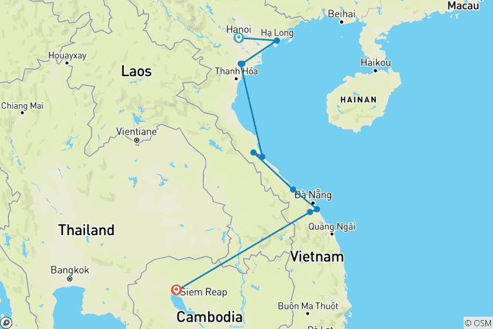 Mapa de Patrimonio de Vietnam y Camboya