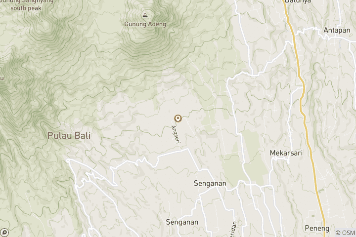 Map of 3 Days in Bali including Blue Lagoon Bali Snorkeling & Tanjung Jepun.