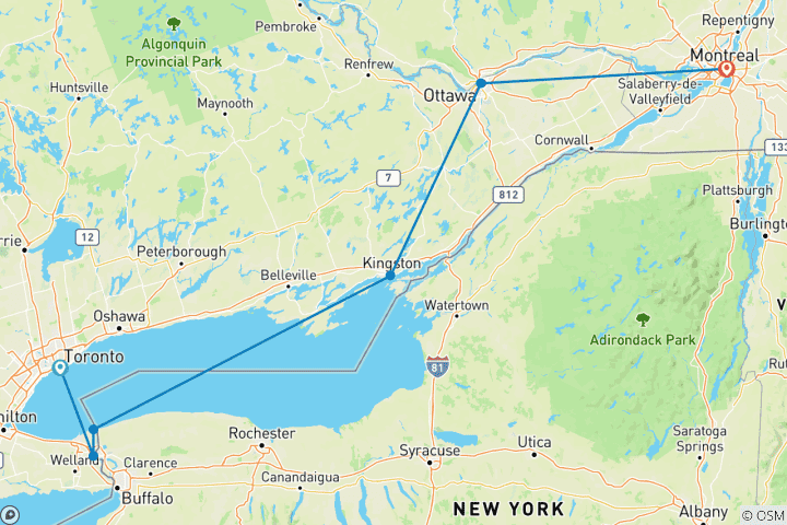 Map of Eastern Highlights