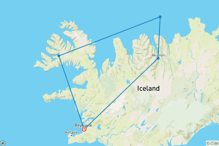 Karte von Island Explorer & Der Polarkreis