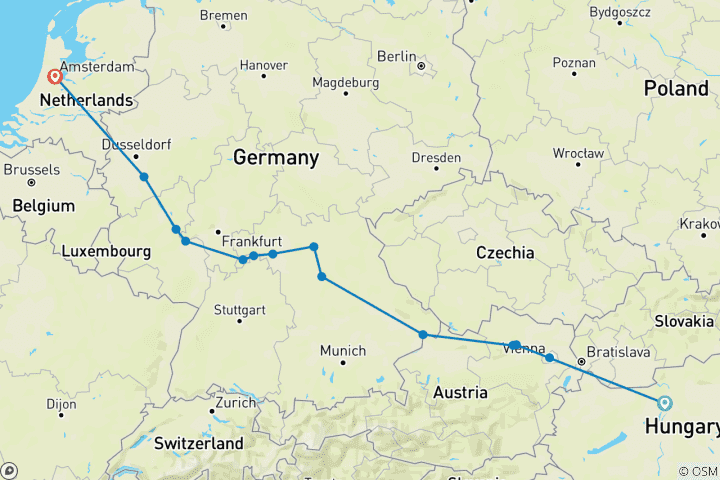 Carte du circuit Noël et Nouvel An 2025 - 15 jours