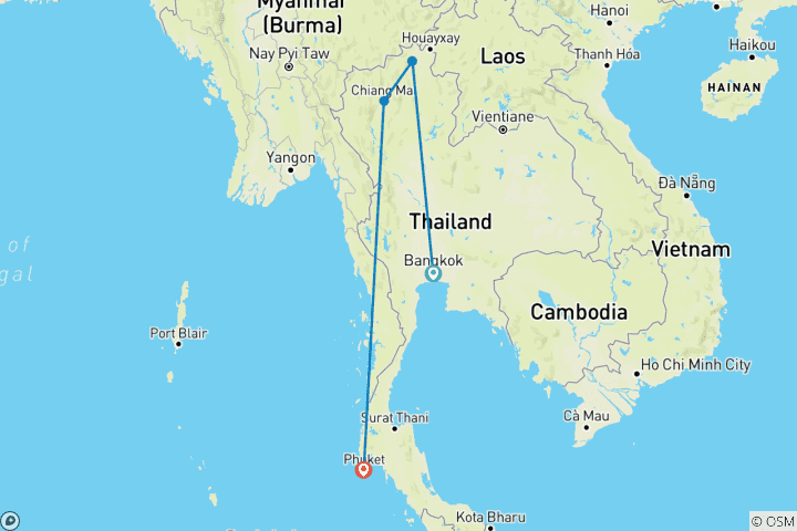 Map of Thailand in 11 Days: Unforgettable Experiences - Private Tour