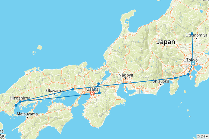 Carte du circuit Circuit - Japon Best of Japan