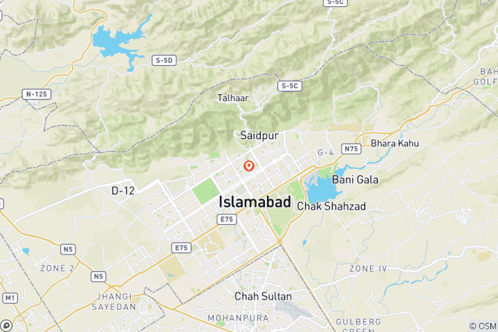 Map of Swat Valley Tour