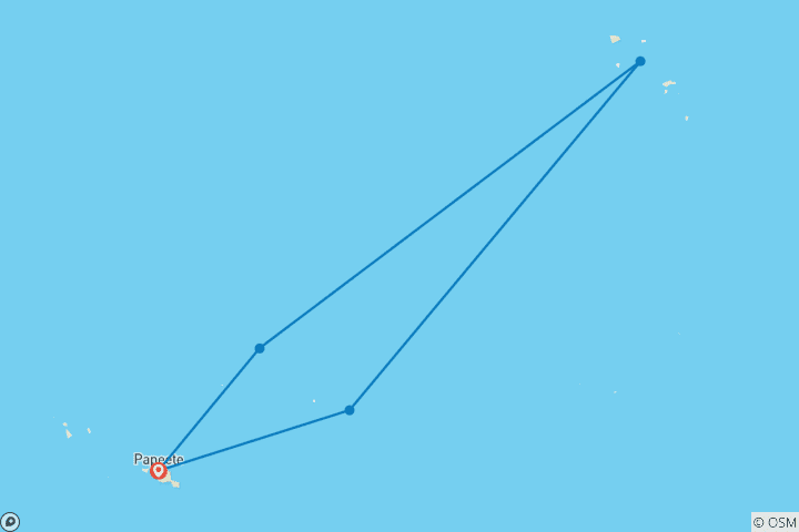 Map of by Cargo Ship to the Marquesas in the South Seas