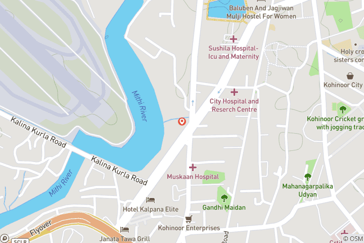 Mapa de Visita turística local privada de Bombay