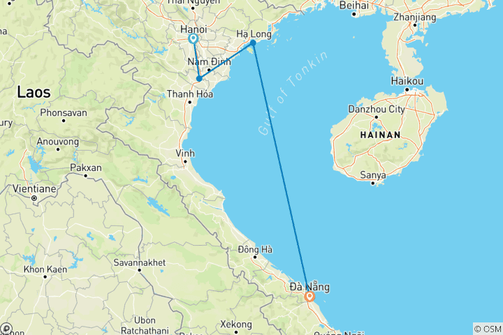 Carte du circuit Voyage de 6 jours à la découverte des hauts lieux du Nord et du Centre