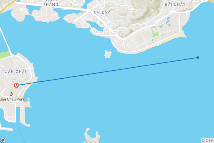 Mapa de Excursión en tierra - Descubrimiento de la Bahía de Ha Long - Recorrido en grupo
