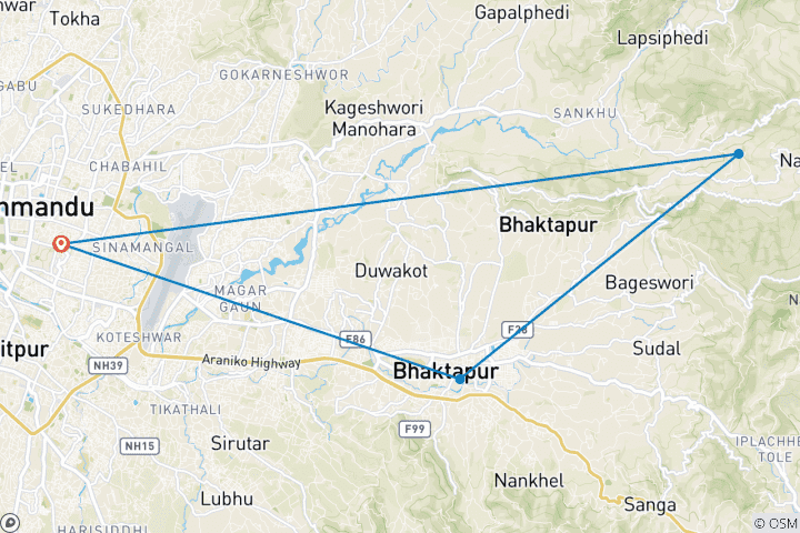 Mapa de Destellos de Nepal