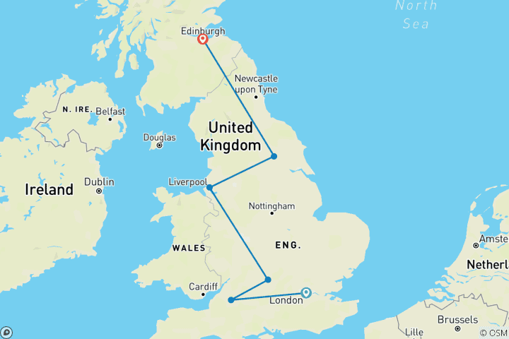 Map of Best of Britain by Train