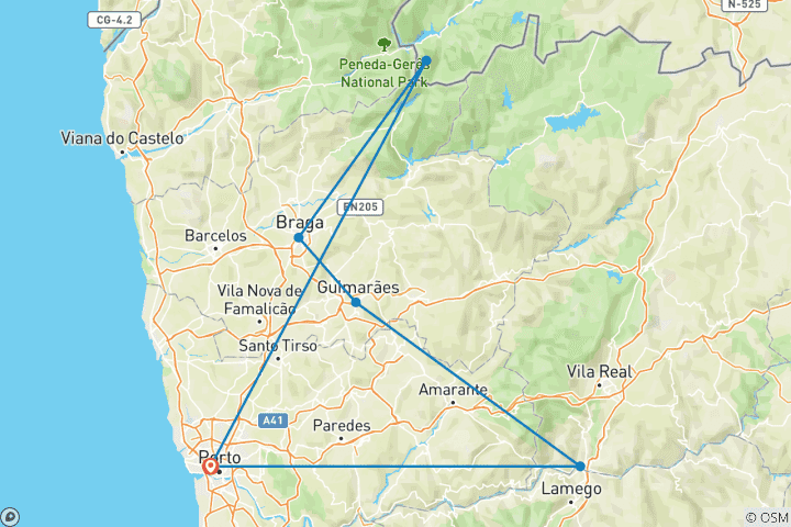 Carte du circuit Villes historiques du Nord