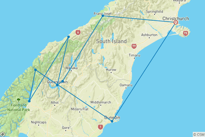 Mapa de La Deriva del Sur (Base, 2026/2027, 12 Días)