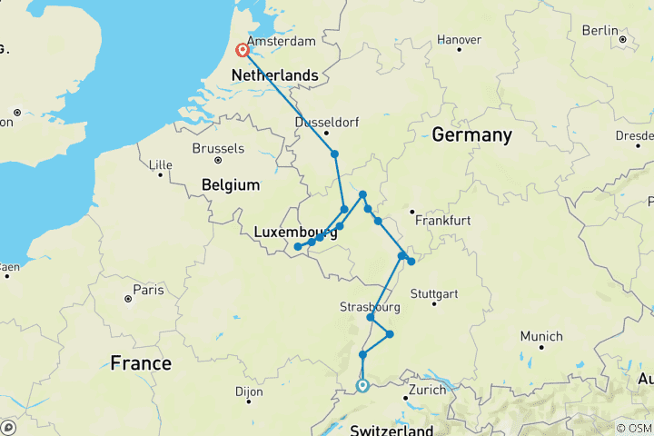 Map of The Rhine & Moselle (Northbound) 2026