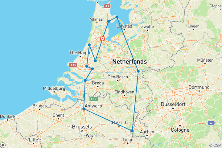 Kaart van Nederland in Bloei 2026