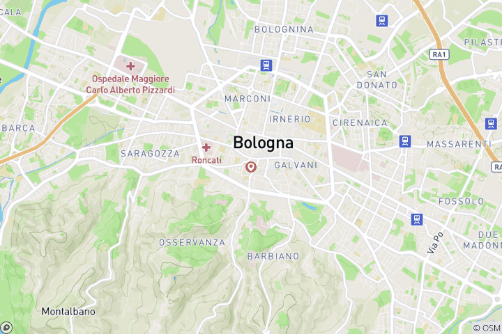 Map of Discovering Bologna