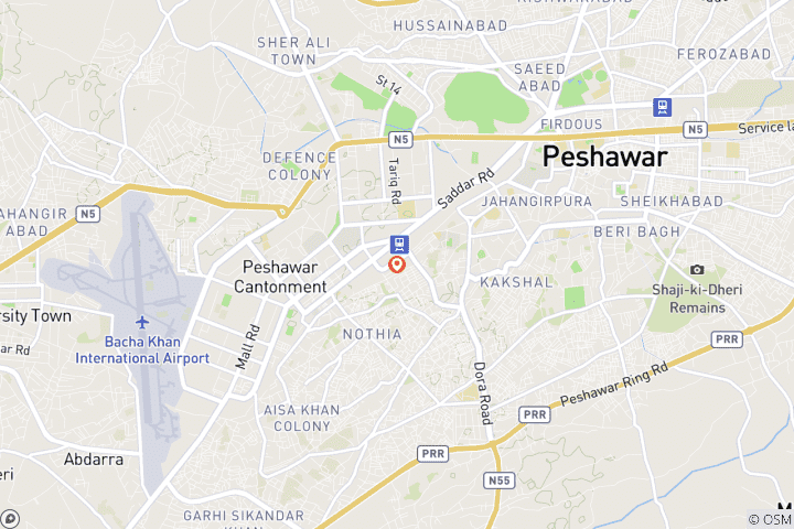 Karte von Khyber Pass und Peshawar Stadtrundfahrt