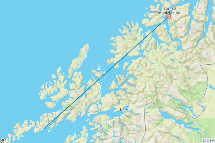 Carte du circuit L'épopée des lumières nordiques