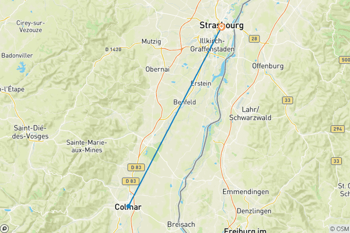 Map of Christmas markets in Alsace (port-to-port) - MONA LISA