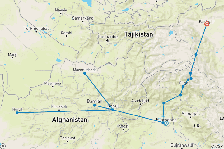 Map of Afghanistan, Pakistan, and China: An In-Depth Silk Road Adventure