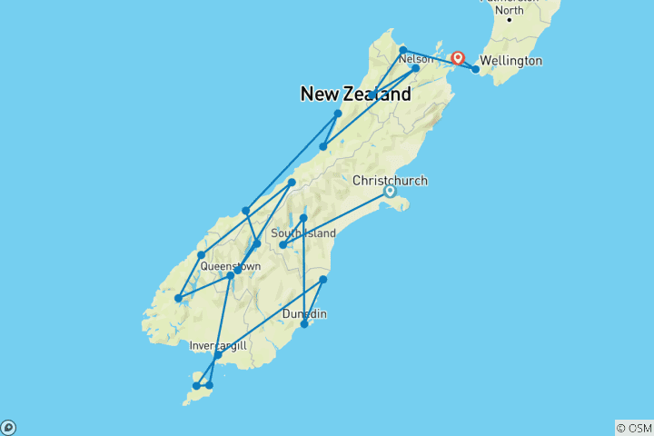 Carte du circuit Esprit du Sud (petit groupe, 2025/2026)