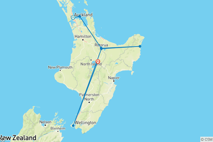 Carte du circuit Iconic North (2025/2026)