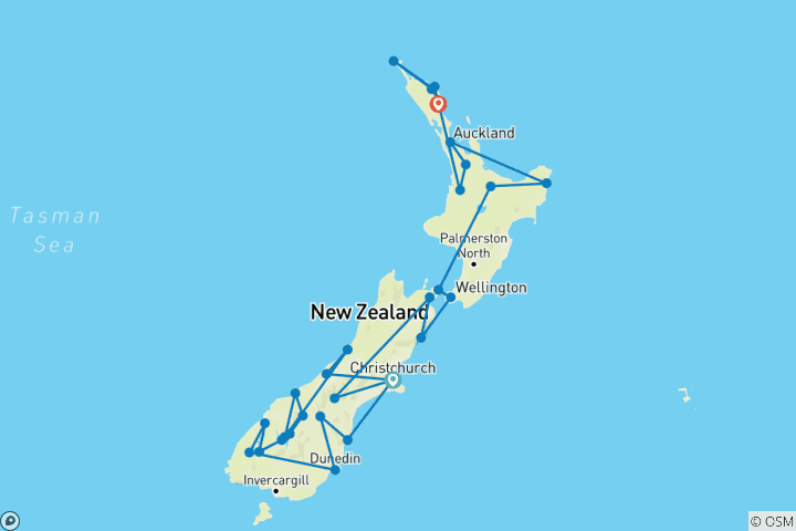 Map of New Zealand Magic (2025/2026)